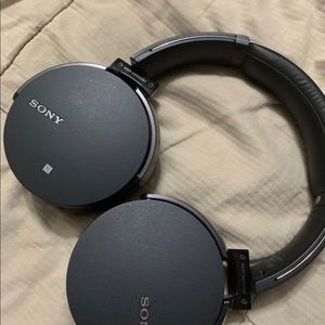 Sony extra brass headphones